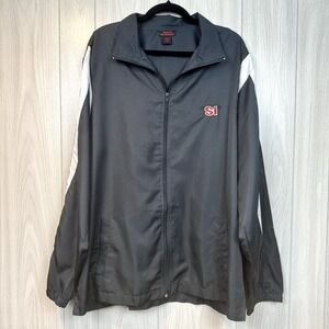 Vintage Sports Illustrated Jacket Mens 2XL Windbreaker Embroidered Zip Magazine